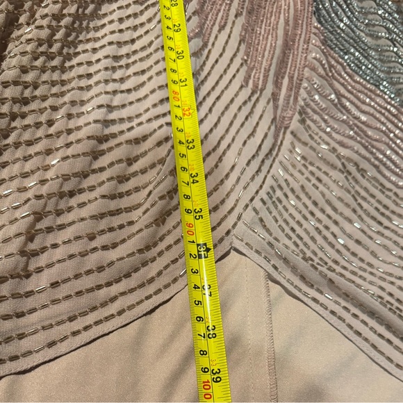 LIV FOSTER ❤️❤️ Luxurious Beaded Sequin Dolman Sleeve Faux-Wrap Dress size 6 NWT - Picture 15 of 15